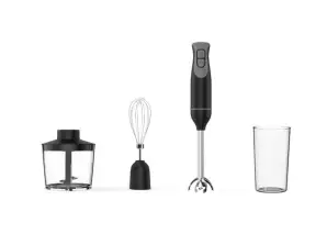 Hand Blender with Chopper Oliver Voltz OV51112NSC, 600W, 700ml, stainless steel rod, With egg whisk, Black