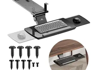 Maclean Tastaturhalterung für den Untertisch. verstellbar. Max. 5kg. schwarz. MC 156 B