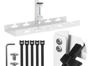 Maclean Kabel-Organizer unter dem Schreibtisch. Max. Last 5kg. weiß. MC 105 W