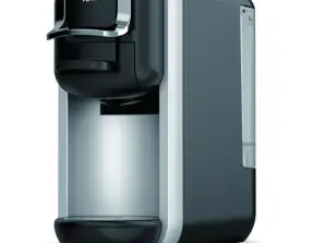 Oliver Voltz OV51171J8R, 8-in-1 Coffee Maker, 1450W, 19 bar, 5 adaptors, Black/Inox