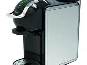 Oliver Voltz OV51171K8R, 8-in-1 Coffee Maker, 1450W, 19 bar, Water tank capacity: 0.8L, 5 adaptors, Inox/Black