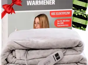 Koc Elektryczny 180x160 DUŻY Podgrzewany Grzejący 160W Grzewczy na PREZENT