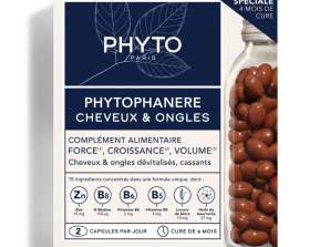 Phyto Phytophanère Hair and Nail Supplement - 4 Month Treatment - 120 + 120 Capsules