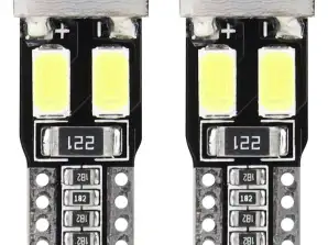 Ampoules LED canbus 6smd 5730 t10 w5w blanche amio 01622