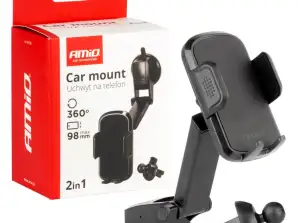 Autotelefonhalter für Fenster Cockpit Gitter Verstellbar amio 04136
