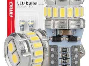 LED-Leuchtmittel CANBUS T10 W5W 16SMD 2SMD 3014 3030 Weiß 12V 24V AMIO 04260