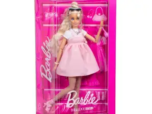 Barbie Puppe Deluxe Style 3 rosa Kleid mit großer Schleife