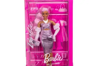 Barbie-Puppe Deluxe-Stil 1 Kleid in Metallic-Rosa