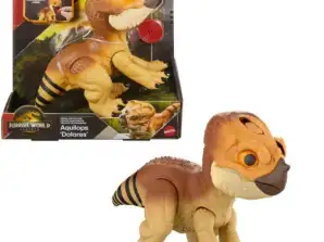 Jurassic World Aquilops Dolores Interaktiver Actionfiguren-Verteidigungsmodus