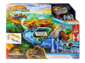 Tor samochodowy racer verse jurassic world morski dinopościg