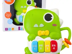 Yürümeye Başlayan Çocuk Dinozor Yeşil Işık Sesleri için Mini Piyano
