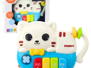 Yürümeye Başlayan Yavru Kedi Mavi Işık Sesleri için Mini Piyano