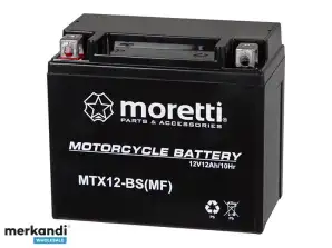 82 359 # Motorsykkel batteri 12v 12ah mtx12 bs moretti