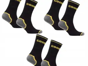 3 x GOODYEAR COTTON SOCKEN LANGE VERSTÄRKTE ARBEITSSOCKEN 39-42