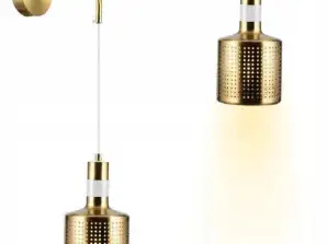 ELEGANTNE KULDNE/VALGE SEINALAMP SEINALAMP METALLIST LAMBIVARI MODERN E27