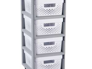 Kurver 4x11L Infinity hylle hvit