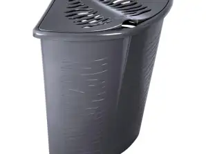 Coș de rufe colțar Zebra 45L BranQ gri