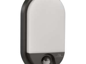 Светодиодная лампа с датчиком движения Maclean. инфракрасный датчик. Серый. 15W. IP54. натуральный белый цвет 4000К. 1100лм. MCE