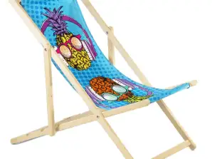Leżak clasic din fag GreenBlue GB183 cu imprimare personalizată