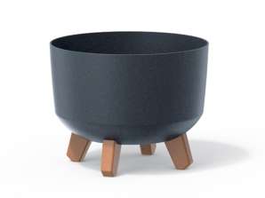 Doniczka Gracia Standard Eco Wood DGRL240W antracyt eco