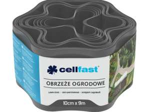 Hagekant 10cm x 9m Cellfast grafitt