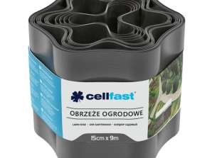 Садовая граница 15 см x 9 м Cellfast графит