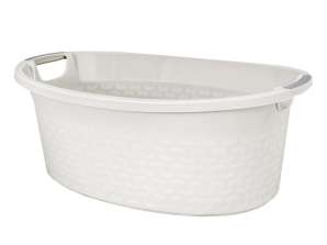 Ovalā Bļoda Cotton 60l. Antīka Balta 1460