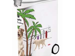 Curver PetLife matoppbevaringsbeholder 20kg / 54l