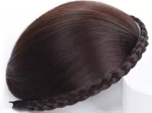 Bang & bandeau tressé Belezza (marron-brun) ~ banse | Perruque avec frange