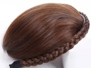 Bang & bandeau tressé Belezza (marron clair) ~ banse | Perruque avec frange