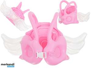 Redningsvest, redningsvest, oppblåsbare, vinger, rosa