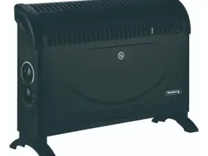 Rosberg R51974A , Convector heater, 2000W, 3 power levels, Protection against overheating, Black