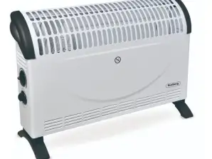Rosberg R51974AT , Convector heater, 2000W, Turbo fan, 3 power levels, Protection against overheating, White