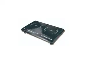 Rosberg R51445JD double induction cooker, 2000W+2000W, Crystal plates, Black