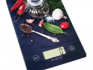 Kitchen scale Rosberg Premium RP51651KD, 5 kg., 2xAAA batteries (not included), LCD screen, Hot peppers