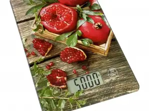 Kitchen scale Rosberg Premium RP51651KD, 5 kg., 2xAAA batteries (not included), LCD screen, Pomegranate