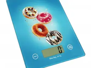 Kitchen scale Rosberg Premium RP51651KD, 5 kg., 2xAAA batteries (not included), LCD screen, Donuts
