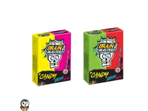 Brain Blasterz Brain Bitz Sitron & Bringebær, eple og Jordbær 45g