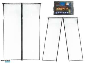 Moskitonetz magnetisches Türgitter 110x220cm SCHWARZ