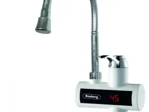 Rosberg R57100BFW, Water heater, 3000W, Countertop, with flexible spout, White