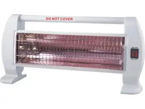 Rosberg R51972D, Quartz heater, 2 quarts tubes, 1000W, White