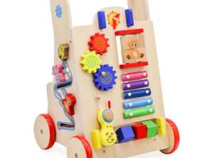 Hölzerner Walker Pusher Educational Cube 6in1