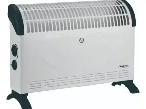 Rosberg R51974A , Convector heater, 2000W, 3 power levels, Protection against overheating, White