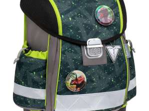 Torba školska Belmil classy with patches green splash 403 13/AG/PC 4