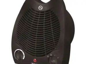 Fan heater Rosberg R51970G, 2000W, 3 operating modes, Thermostat, Cool function, Black
