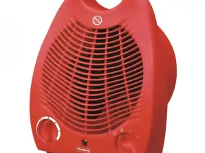 Fan heater Rosberg R51970G, 2000W, 3 operating modes, Thermostat, Cool function, Red