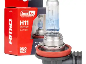 H11 12v 55W lumitec next generation 135 duo amio 04408 halogen bulbs