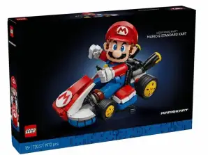 Super Mario 72037 Mario Kart Mario klucīši un standarta kartings