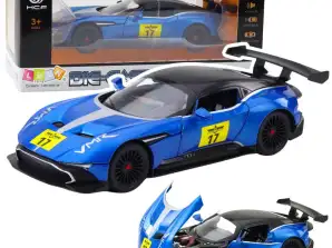 Metall Auto Sportbeleuchtung Sounds Drive Blau 1:22