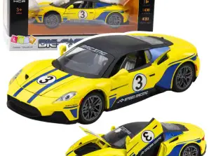 Metall Auto Sport Licht Sounds Fahren Gelb 1:22